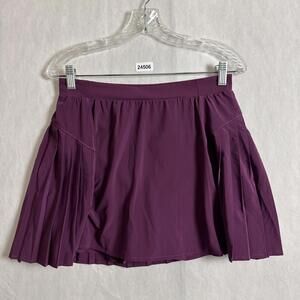 Spanx Women's Large Purple Get Moving Pleated Skort Pull On Activewear Gym